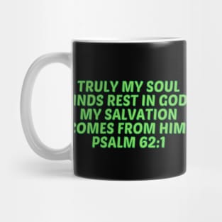 Bible Verse Psalm 62:1 Mug